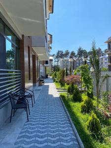 Zahrada ubytování Aparthotel Alfa + 37 fotografií