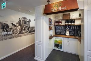 Kuchyň nebo kuchyňský kout v ubytování Hotel Zweite Heimat