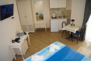 Kuchyň nebo kuchyňský kout v ubytování Apartmani Putnik