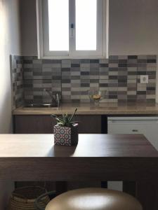 Kuchyň nebo kuchyňský kout v ubytování Derekas studios & apartments