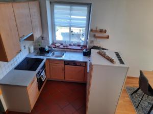 Kuchyň nebo kuchyňský kout v ubytování Ferienwohnung Berger