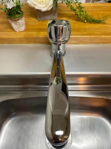 a soap dispenser sitting on top of a sink at Downtown area Spacious cozy room Susukino IK501 in Sapporo