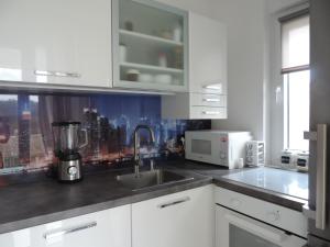 Kuchyň nebo kuchyňský kout v ubytování PALMandre (Pag Apartment Luxurious)