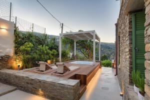 Zahrada ubytování Casa Di Fiori Andros Suites