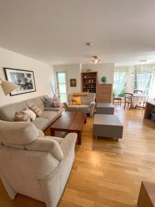 Posezení v ubytování Ferienwohnung Lennefer