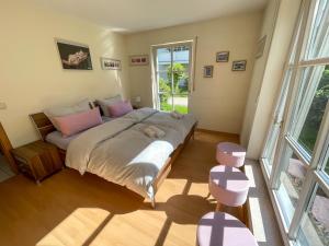 Postel nebo postele na pokoji v ubytování Ferienwohnung Lennefer