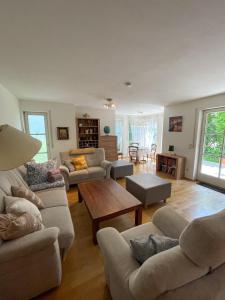 Posezení v ubytování Ferienwohnung Lennefer