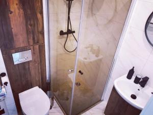 Et badeværelse på Cosy Old Town Apartment + 16 billeder