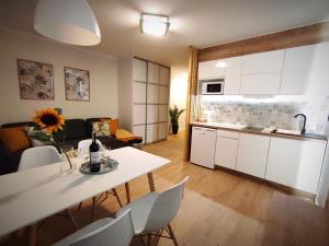 Kuchyň nebo kuchyňský kout v ubytování LAGO Apartamenty i pokoje