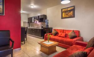 Kuchyň nebo kuchyňský kout v ubytování Hotel Patzcuaro