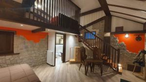 Posezení v ubytování B&B Chalet