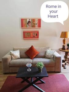 Posezení v ubytování Rome in your heart - Spagna apartment