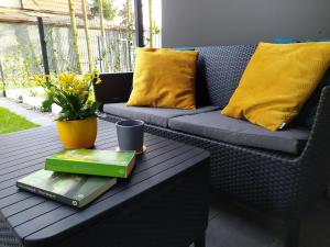 Χώρος καθιστικού στο Apartament 5 Mielno