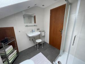 Postel nebo postele na pokoji v ubytování Appartements Alpenblick