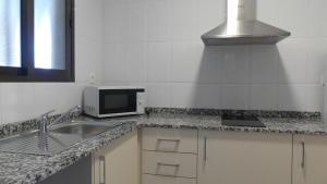 Kuchyňa alebo kuchynka v ubytovaní Apartamentos Oasis Benidorm