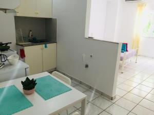 A kitchen or kitchenette at Korona beach apartments III