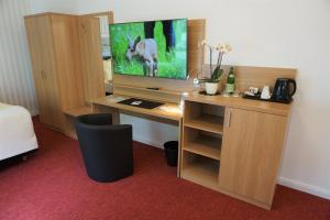 TV a/nebo společenská místnost v ubytování Hotel Jan van Werth