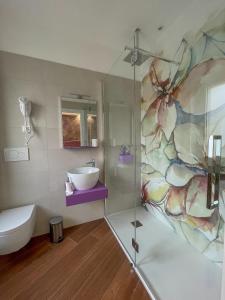 Kylpyhuone majoituspaikassa B&B Le Ninfee