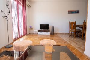 TV a/nebo společenská místnost v ubytování Apartmani Ivana 2
