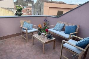Balkón alebo terasa v ubytovaní donna serena Aci Castello