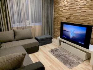 TV a/nebo společenská místnost v ubytování Oak lounge lux apartment