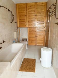 A bathroom at Piroska Apartment