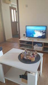 TV a/nebo společenská místnost v ubytování Apartman Lusi