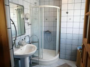 Koupelna v ubytování Drewniany Pokoik Tatra Travel