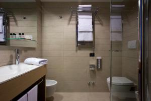 A bathroom at Domina Milano Fiera