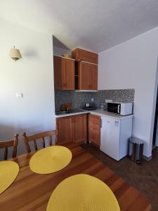 Kuchyň nebo kuchyňský kout v ubytování Apartament Ogrodowa