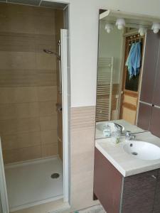 Koupelna v ubytování Superbe logement dans une maison de caractère