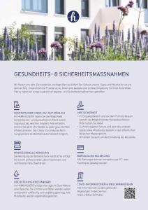 Certifikát, hodnocení, plakát nebo jiný dokument vystavený v ubytování HAIMHAUSERS Hotel Garni