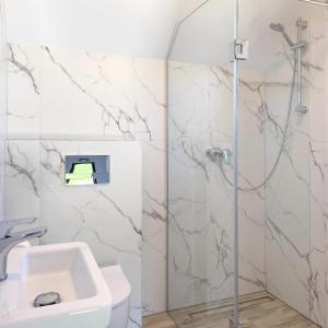 Koupelna v ubytování Domki Nord Star