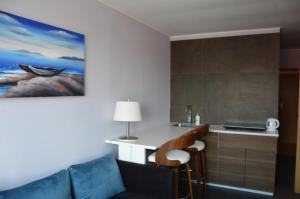 Kuchyň nebo kuchyňský kout v ubytování B&B Landrynka