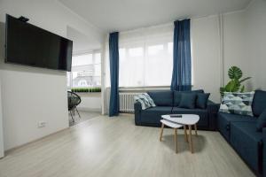 TV a/nebo společenská místnost v ubytování Landmark Apartment