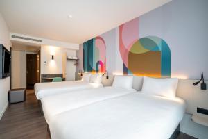 Postel nebo postele na pokoji v ubytování B&B HOTEL Gent Centrum + 28 fotografií