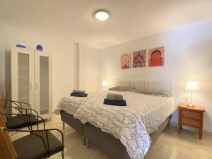 Posteľ alebo postele v izbe v ubytovaní Aljamar 6 Burriana Beach Casasol