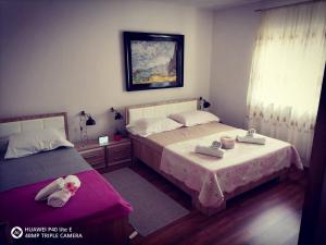 Posteľ alebo postele v izbe v ubytovaní House for rest Ruda