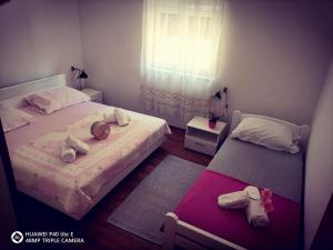 Posteľ alebo postele v izbe v ubytovaní House for rest Ruda
