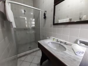 Koupelna v ubytování Hotel Stelter