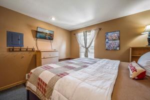 沙尖城的住宿－461 Northwest Passage 205，一间卧室设有一张大床和一个窗户。