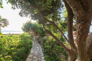 A garden outside Liogerma Resorts
