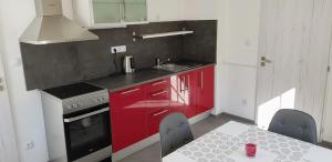 Kuchyň nebo kuchyňský kout v ubytování Pension Apartmány Harrachov 288