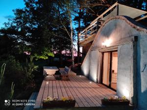 Ogród w obiekcie Srokowski Dwór 1 - Leśny Zakątek - Prywatna Sauna!