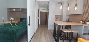 Kuchnia lub aneks kuchenny w obiekcie Apartament Green Diamond Rakowicka