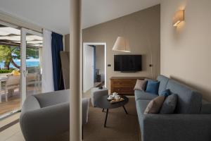 Istrian Villas Plava Laguna的电视和/或娱乐中心