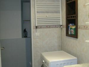 a small bathroom with a toilet and a window at Gîte Belleville-sur-Meuse, 4 pièces, 4 personnes - FR-1-585-42 in Belleville-sur-Meuse