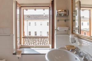 Koupelna v ubytování Hotel Clitunno
