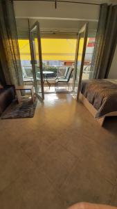 A seating area at Apartments M, Kallikratia