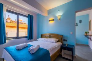 Cama o camas de una habitación en Selim Pansiyon